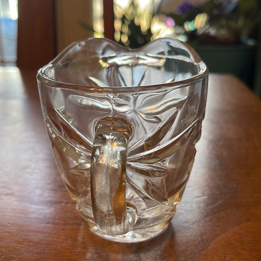 Vintage Star Of David Glassware Vintage Anchor Hocking Star Of David Creamer - Picture 8 of 10